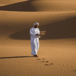 Man in Omani Desert